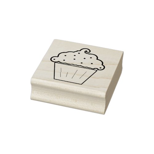 Decorated Cupcake Art Stamp