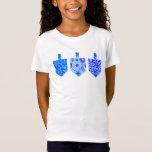 Decorated Dreidels T-Shirt<br><div class="desc">This bright,  contemporary Hanukkah design features simple shapes and intricate patterns! Personalize it to add your own special touch!</div>