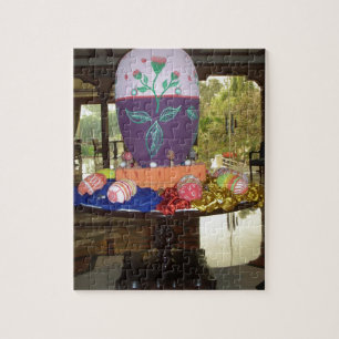 Decorated Easter Egg Art Print Jigsaw Puzzle