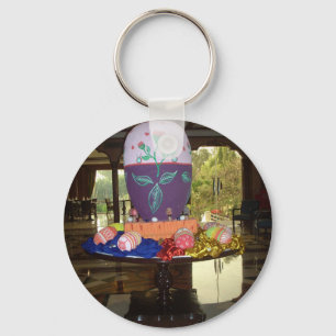 Decorated Easter Egg Art Print Keychain
