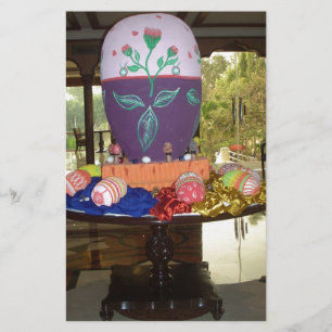 Decorated Easter Egg Art Print Stationery