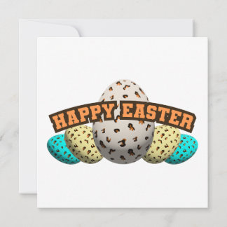 decorated easter egg leopard patterned