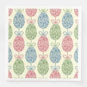 Decorated Eggs Paper Dinner Napkins