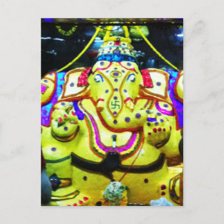 Decorated Ganesha Postcard