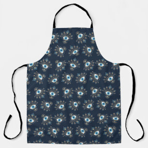 Decorated Greek Evil Eye Turkish Protection Symbol Apron