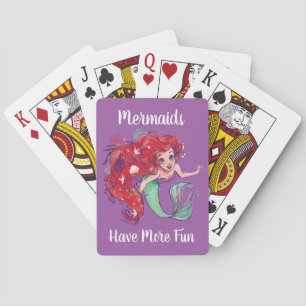 Decorated Hair Princess Ariel Playing Cards