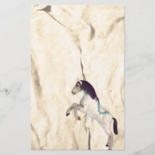 Decorated Horse Native American Stationery