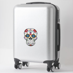 Decorated Human Skulls Art Thunder_Cove Sticker