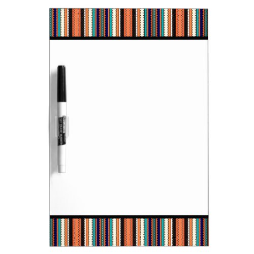 Decorated Multicolored Stripes 8 Dry Erase Board