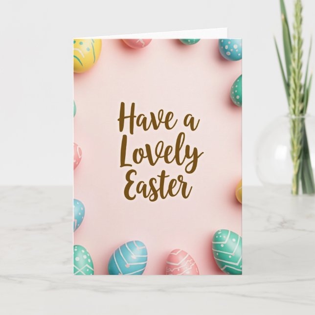 Decorated Ovals Pattern Card (Front)