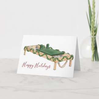 Decorated Pilates Reformer Illustration Card