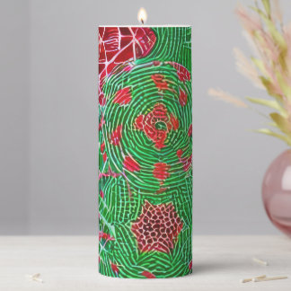Decorated Pillar Candle