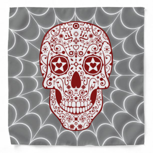 Decorated Skull Bandana