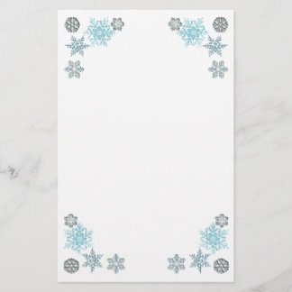 Decorated Snowflakes Stationery