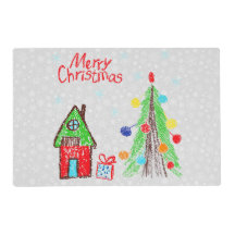 “Decorated Tree” Holiday Placemat