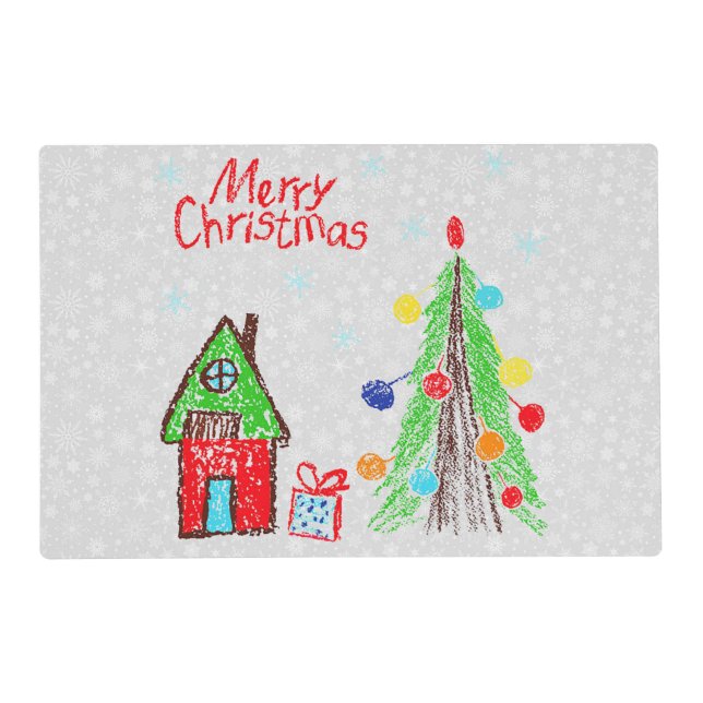 “Decorated Tree” Holiday Placemat (Front)