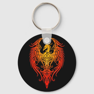 Decorated Tribal Phoenix Keychain