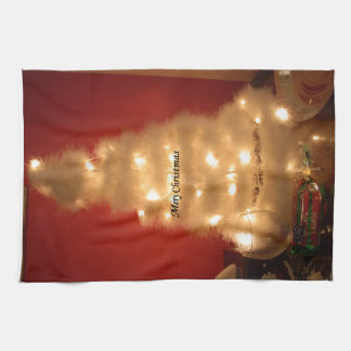 Decorated White Christmas Tree Collection Towel