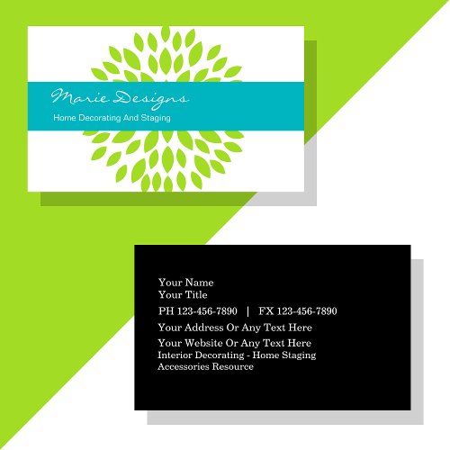 Decorating Business Cards