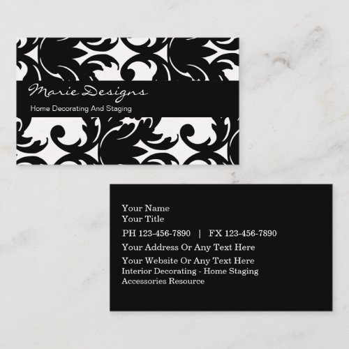 Decorating Business Cards