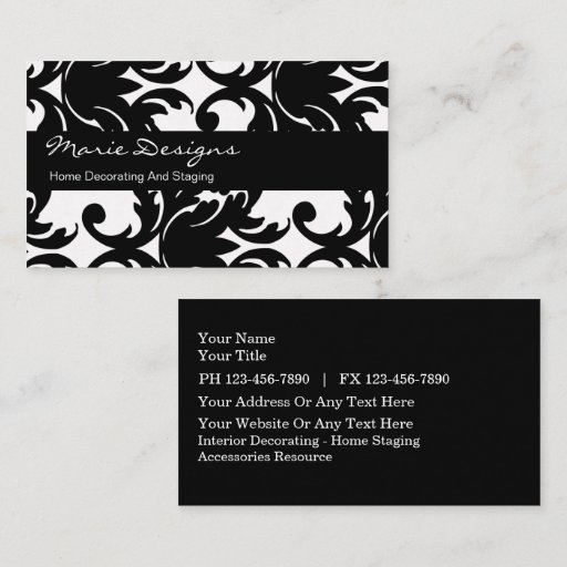 Customizable Decorating Business Cards