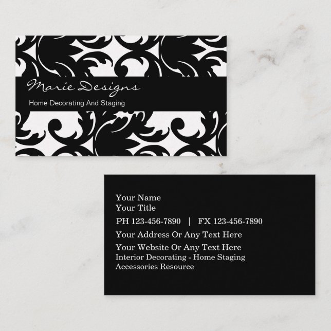 Decorating Business Cards (Front/Back)