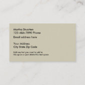 Decorating Business Modern Stripes Design Business Card (Back)