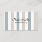Decorating Business Modern Stripes Design Business Card (Front)