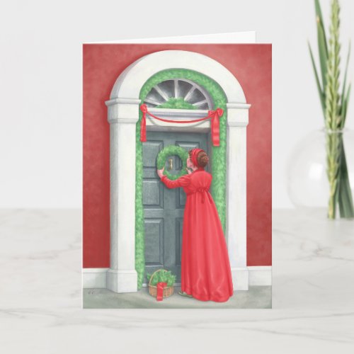 Decorating for a Regency Christmas Holiday Card