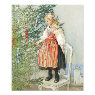 Decorating the Christmas Tree - Carl Larsson Photo Print