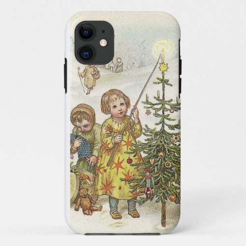 Decorating the Christmas Tree iPhone 11 Case