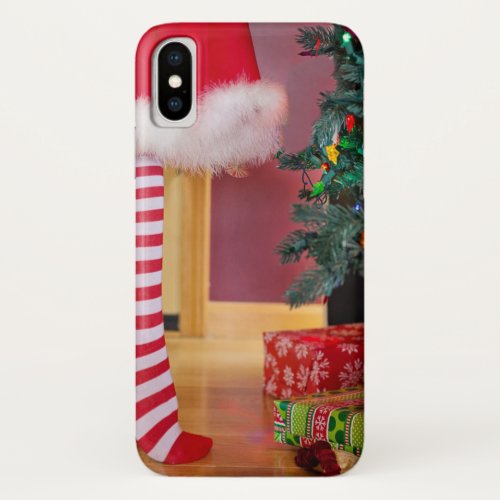 Decorating the Christmas Tree iPhone X Case