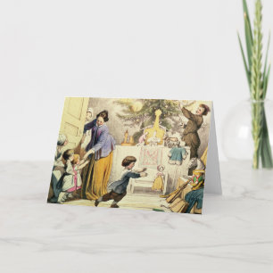 Decorating the Christmas Tree Holiday Card