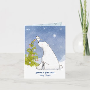 Decorating The Tree Christmas Card