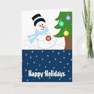 Decorating the Tree Holiday Card