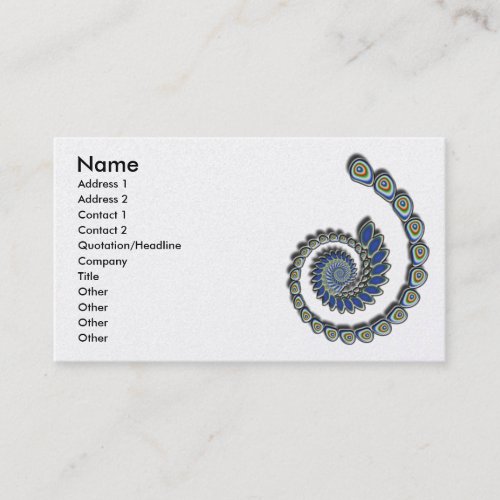 Decoration Abstract Fractal Art Business Card