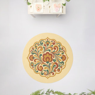 Decoration and flowers rug