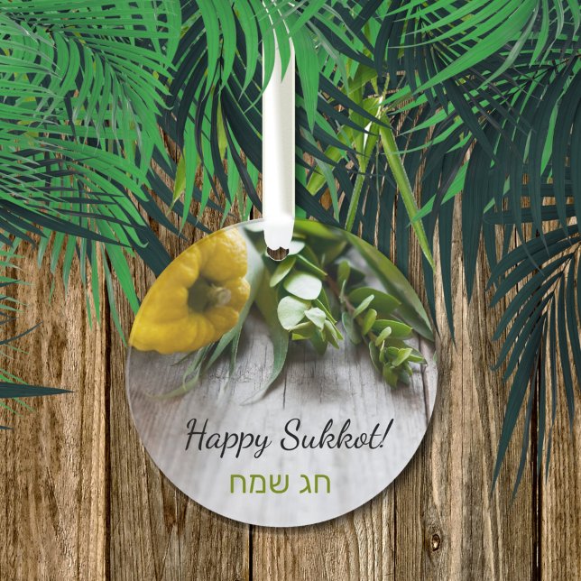 Decoration for the Sukkah Happy Sukkot Ornament (Creator Uploaded)