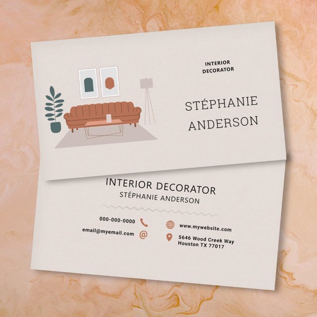 Decoration & Interior Designer Business Card (Decoration & Interior Designer Business Card)
