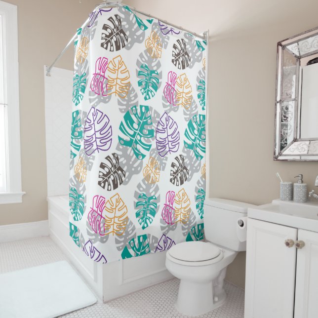 decoration leaves shower curtain (In Situ)