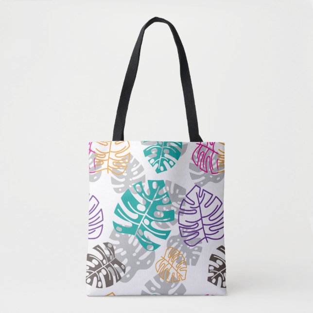 decoration leaves tote bag  (Front)