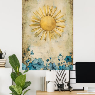décoration murale de type Sunburst.   Poster