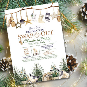 Decoration Swap Out Christmas Party Invitation