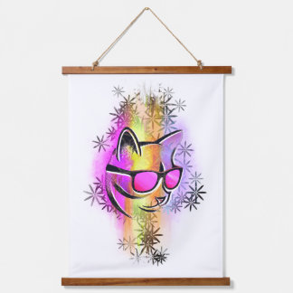 Decoration wall chat color sunglasses hanging tapestry