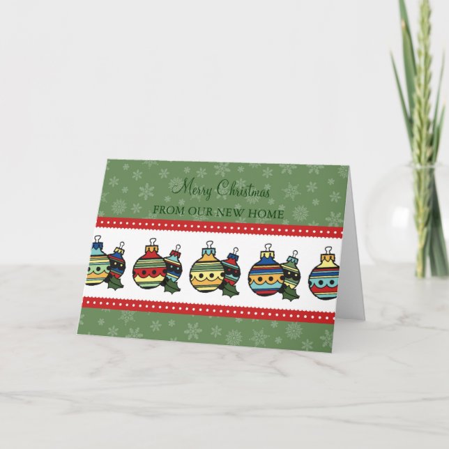 Decorations New Address Christmas Card (Front)