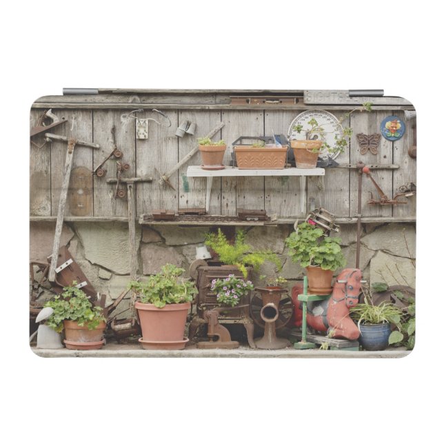 Decorations on wooden fence, Catalina Island, iPad Mini Cover (Horizontal)