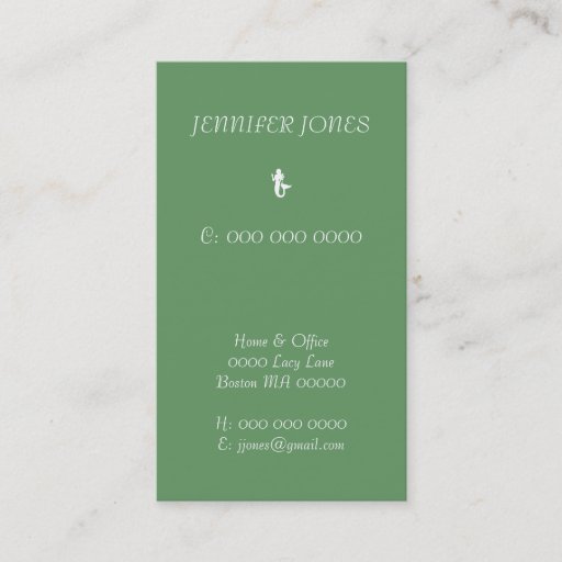 Customizable Decorative 4 business card template
