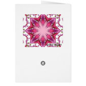 Decorative abstract card in trendy colors (Back)