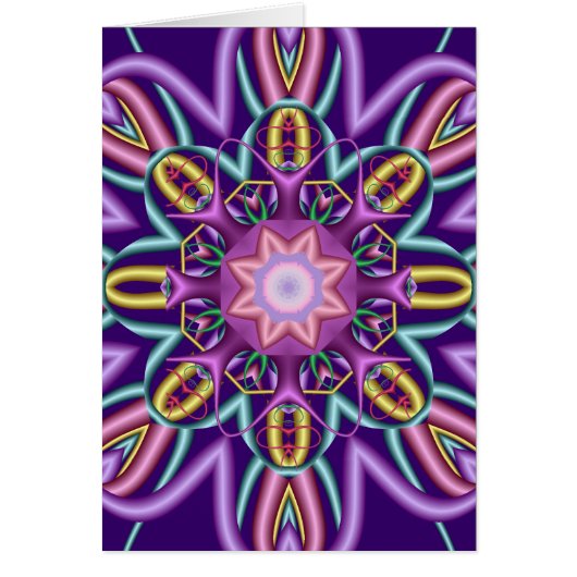 Decorative abstract card in trendy colors (Front)