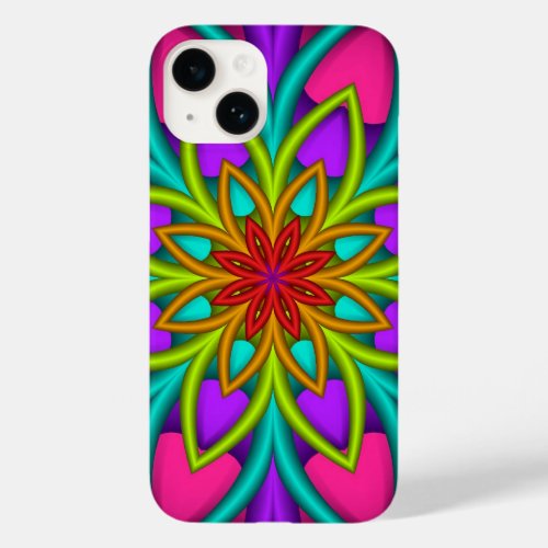 Decorative Abstract Fantasy Flower Case_Mate iPhone 14 Case